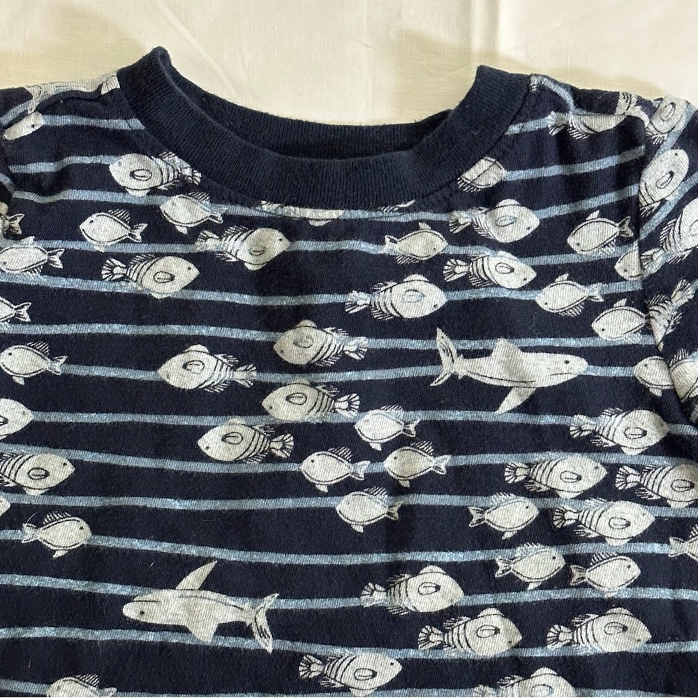 Shark Striped T-Shirt (18-24 Months) - Picture 3 of 8